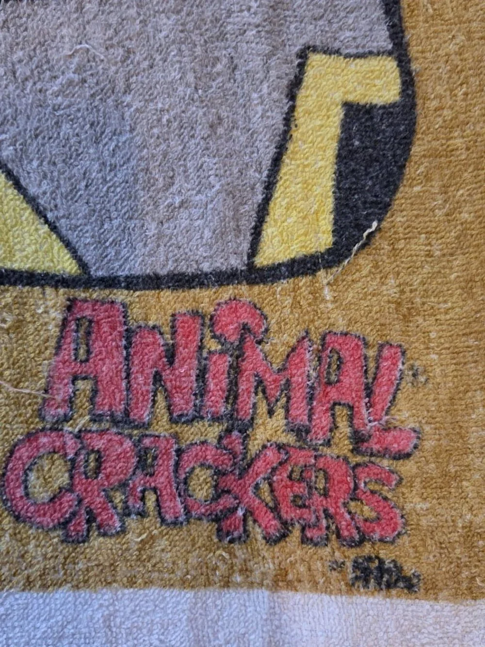 Vintage Animal Crackers Towel Boa The Constrictor Fun In The Sun Beach Ocean